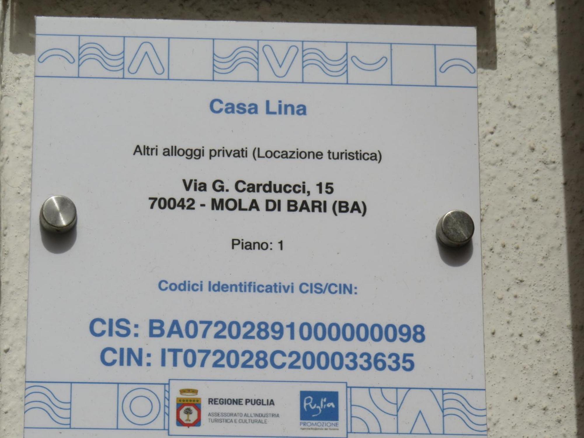 דירות מולה די בארי Casa Lina מראה חיצוני תמונה